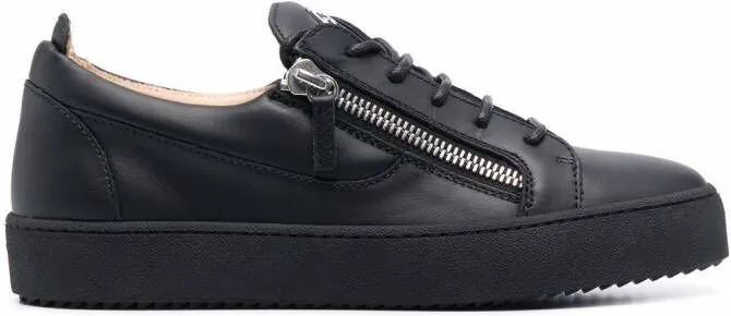 Giuseppe Zanotti Frankie low-top zip-detail sneakers Black