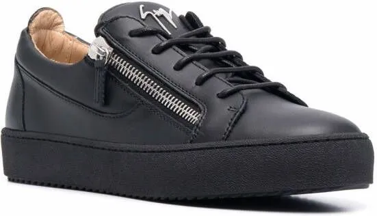 Giuseppe Zanotti Frankie low-top zip-detail sneakers Black