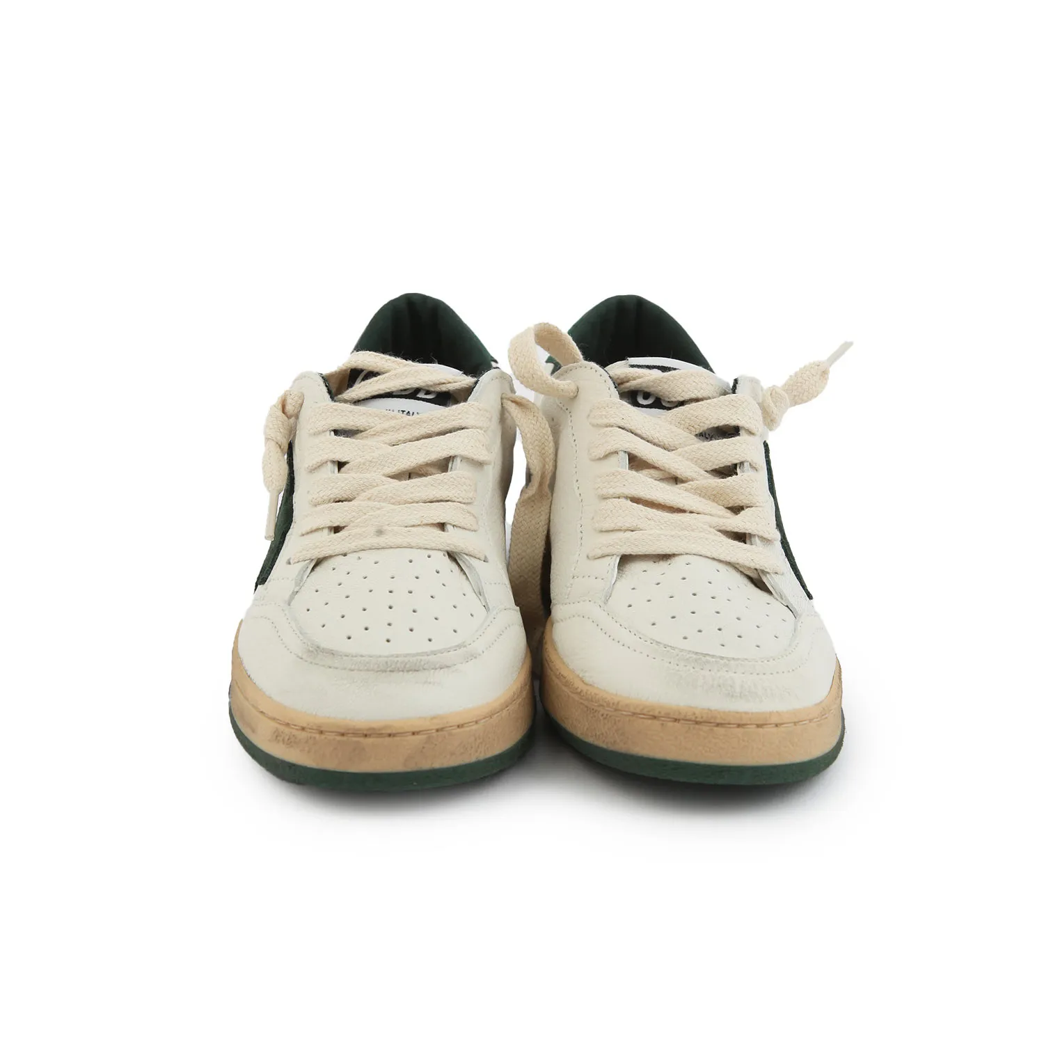 Golden Goose White And Green Unisex Ball Star Sneakers For Kids