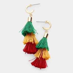 iLLASPARKZ Multi Color Tassel Drop Earrings