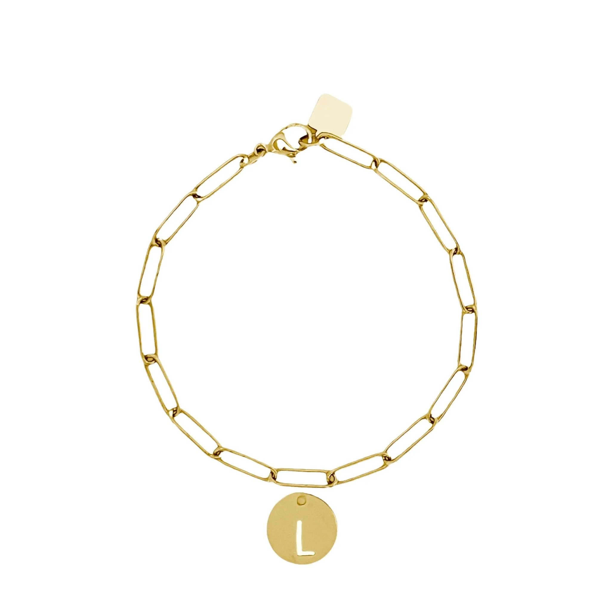 Initial Bracelet (A-Z) Gold