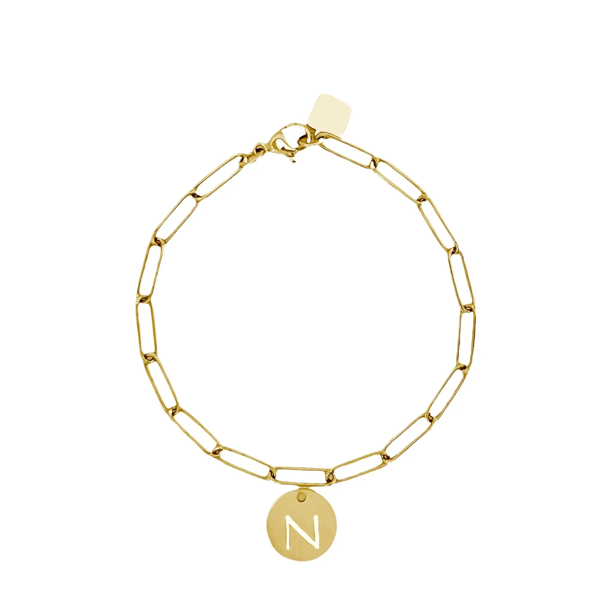 Initial Bracelet (A-Z) Gold