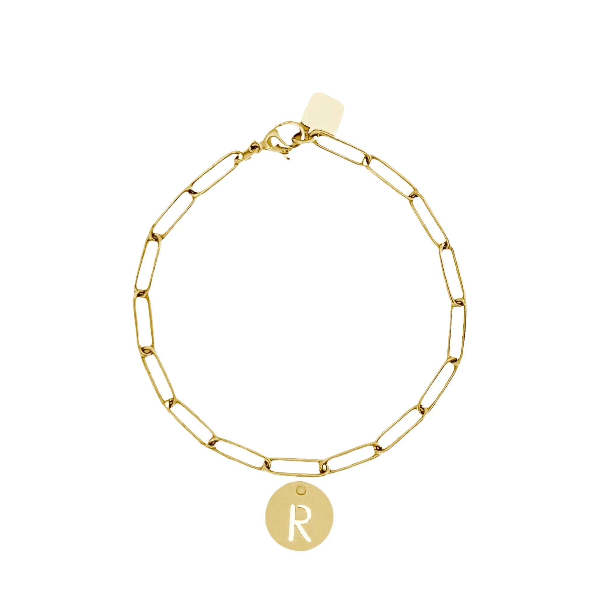 Initial Bracelet (A-Z) Gold