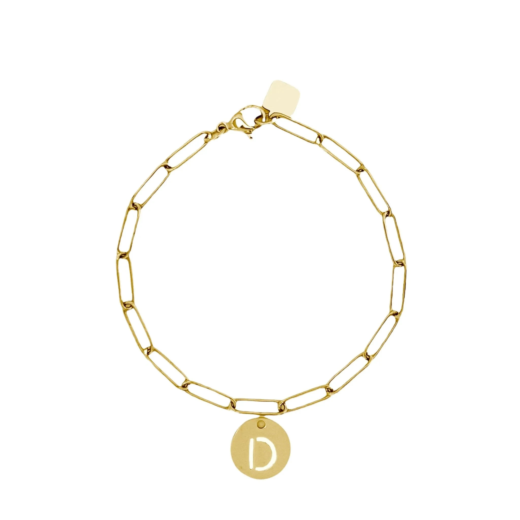 Initial Bracelet (A-Z) Gold