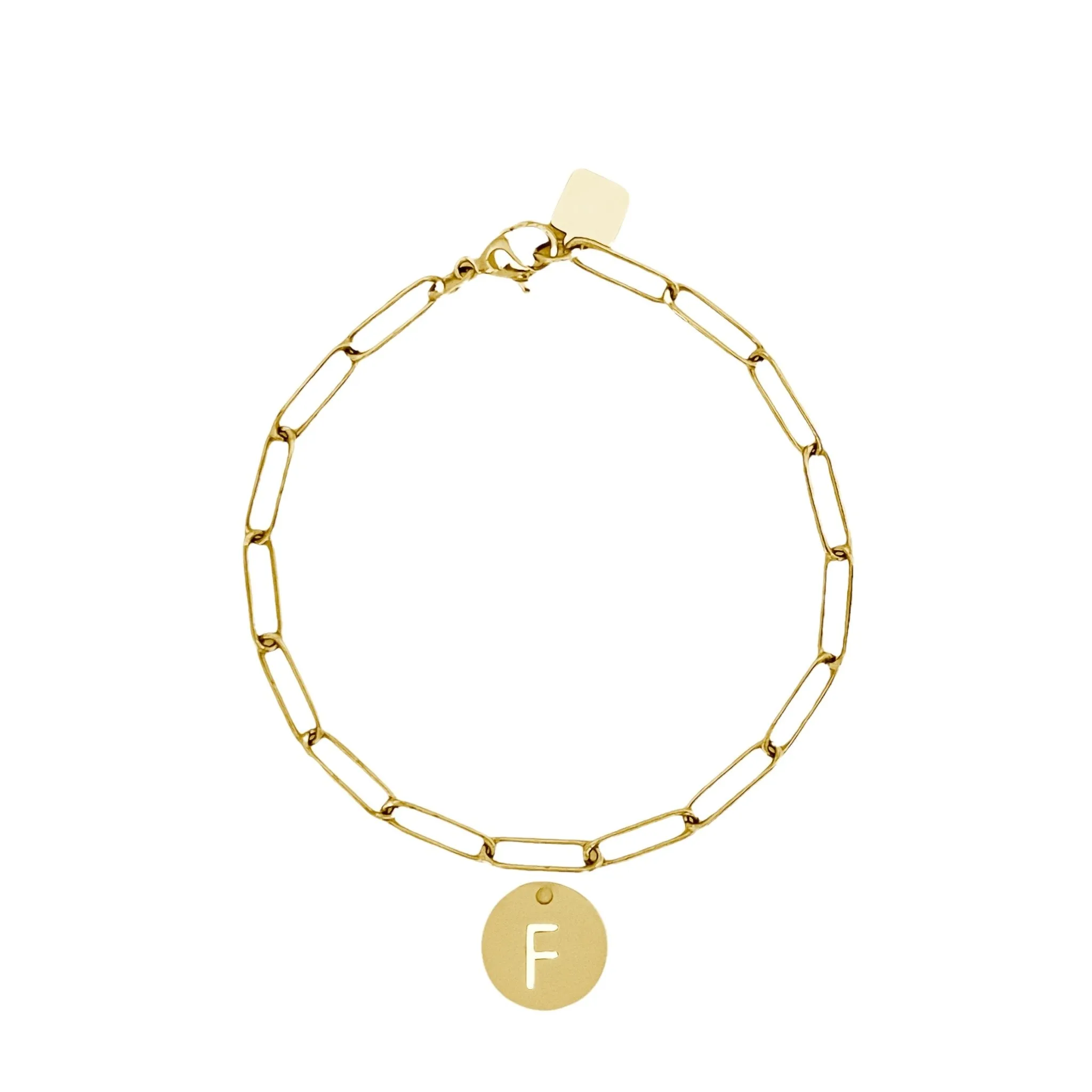 Initial Bracelet (A-Z) Gold