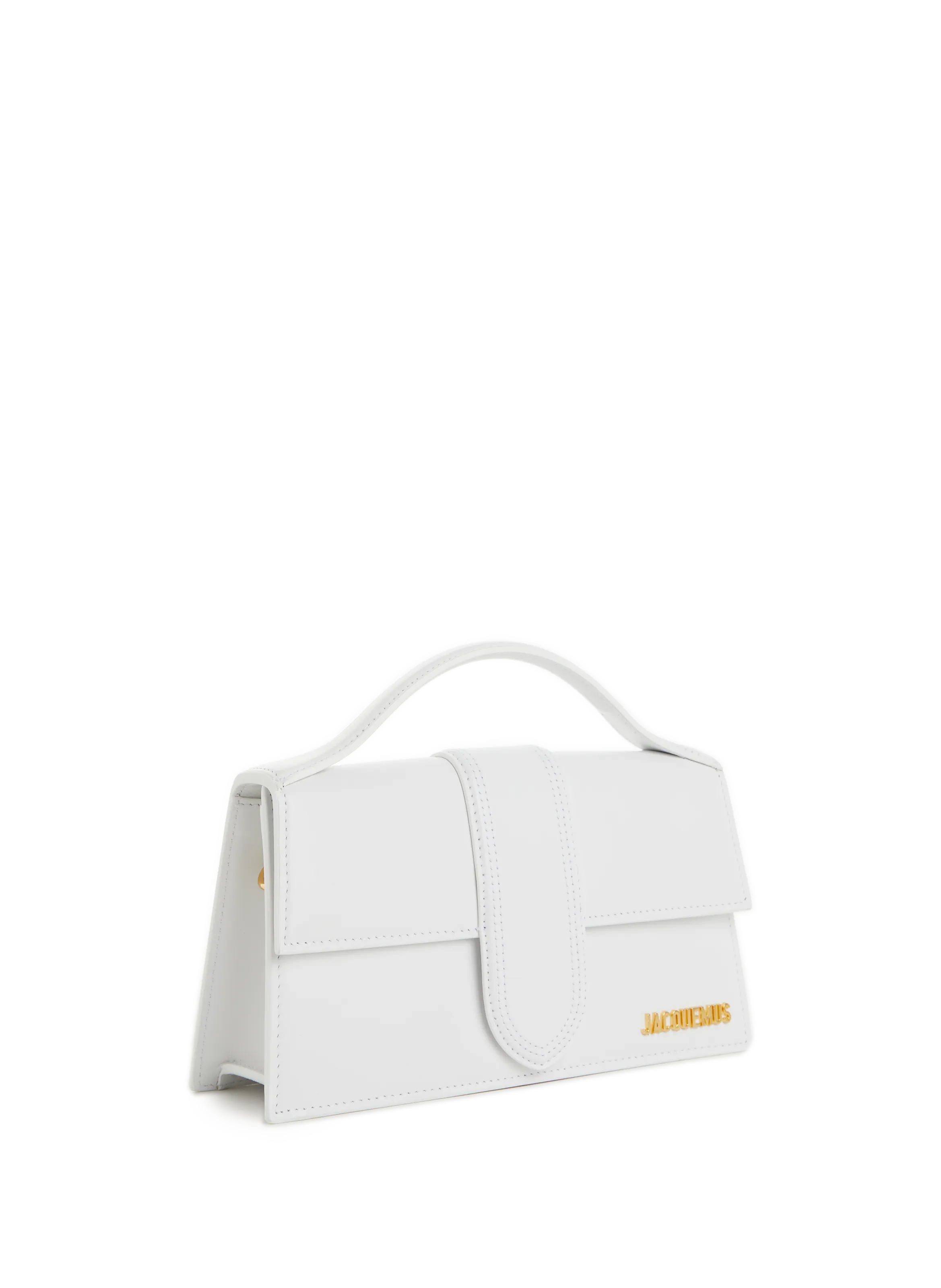 JACQUEMUS  Le Grand Bambino leather bag - White