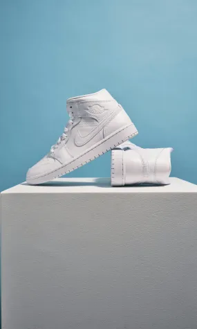 JORDAN Air Jordan 1 Mid Sneakers White | Women | Junkyard