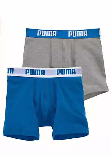 Kids Pack of 2 Boxers by Puma | Look Again