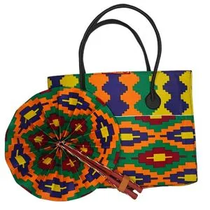 Large Patterned African Print Bag