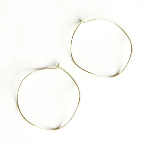 Large Wave hoop earrings