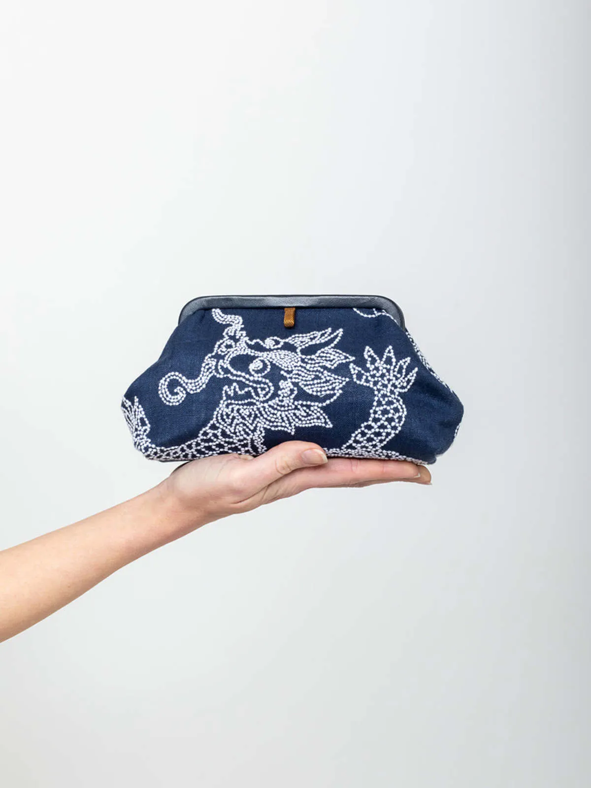 Liette Bag - Navy Blue/White