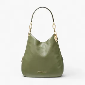 Lillie Large Pebbled Leather Shoulder Bag