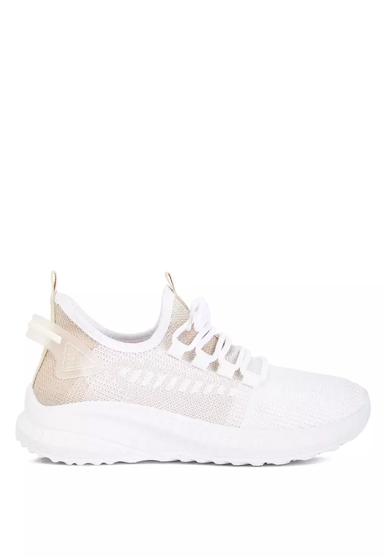 London Rag Beige Knitted Chunky Sneakers