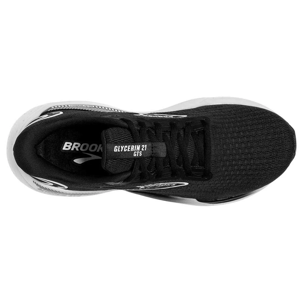 Men's Glycerin GTS 21 Running Shoe - Black/Grey/White - Wide (2E)