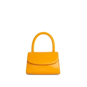 --Mini sunflower semi patent leather bag-