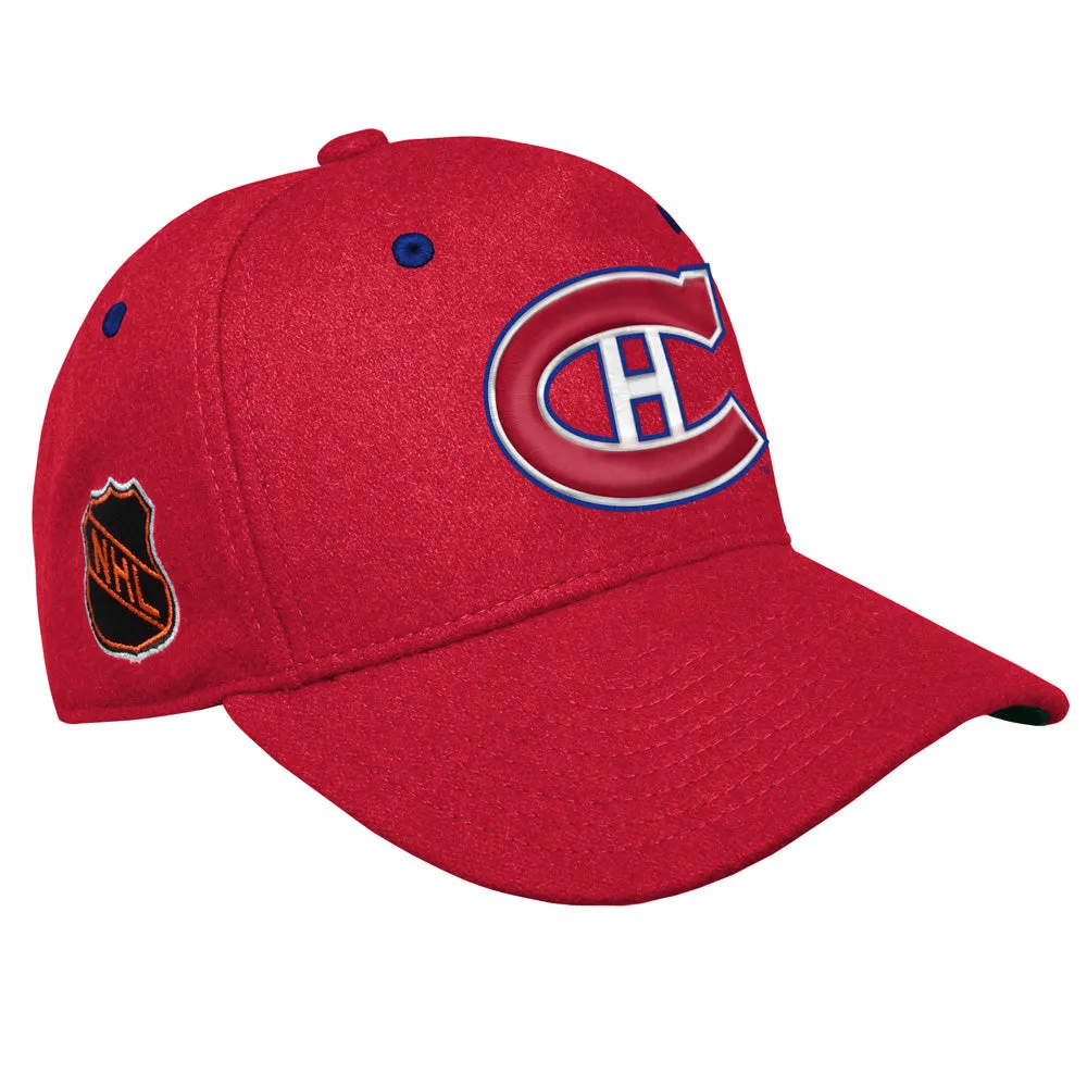 MONTREAL CANADIENS YOUTH REISSUE PRECURVED SNAPBACK HAT