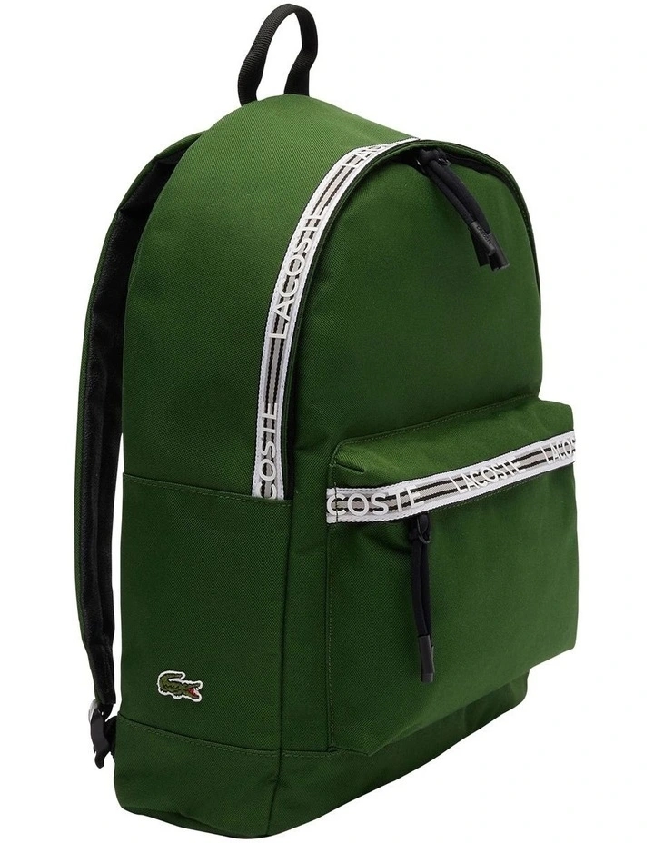 Neocroc Backpack With Zipped Logo Straps in Green