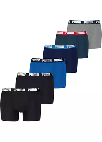 Pack of 6 Boxer Shorts by Puma | Look Again