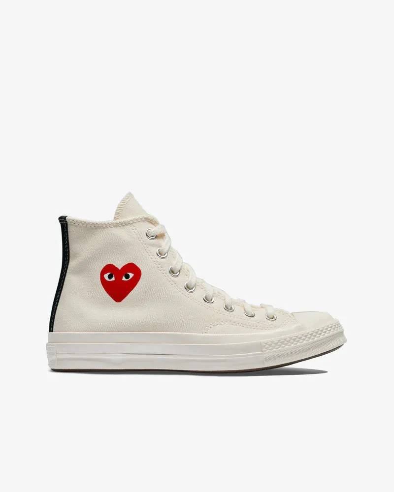   Play Converse Small Red Heart All Star '70 High Sneakers White 