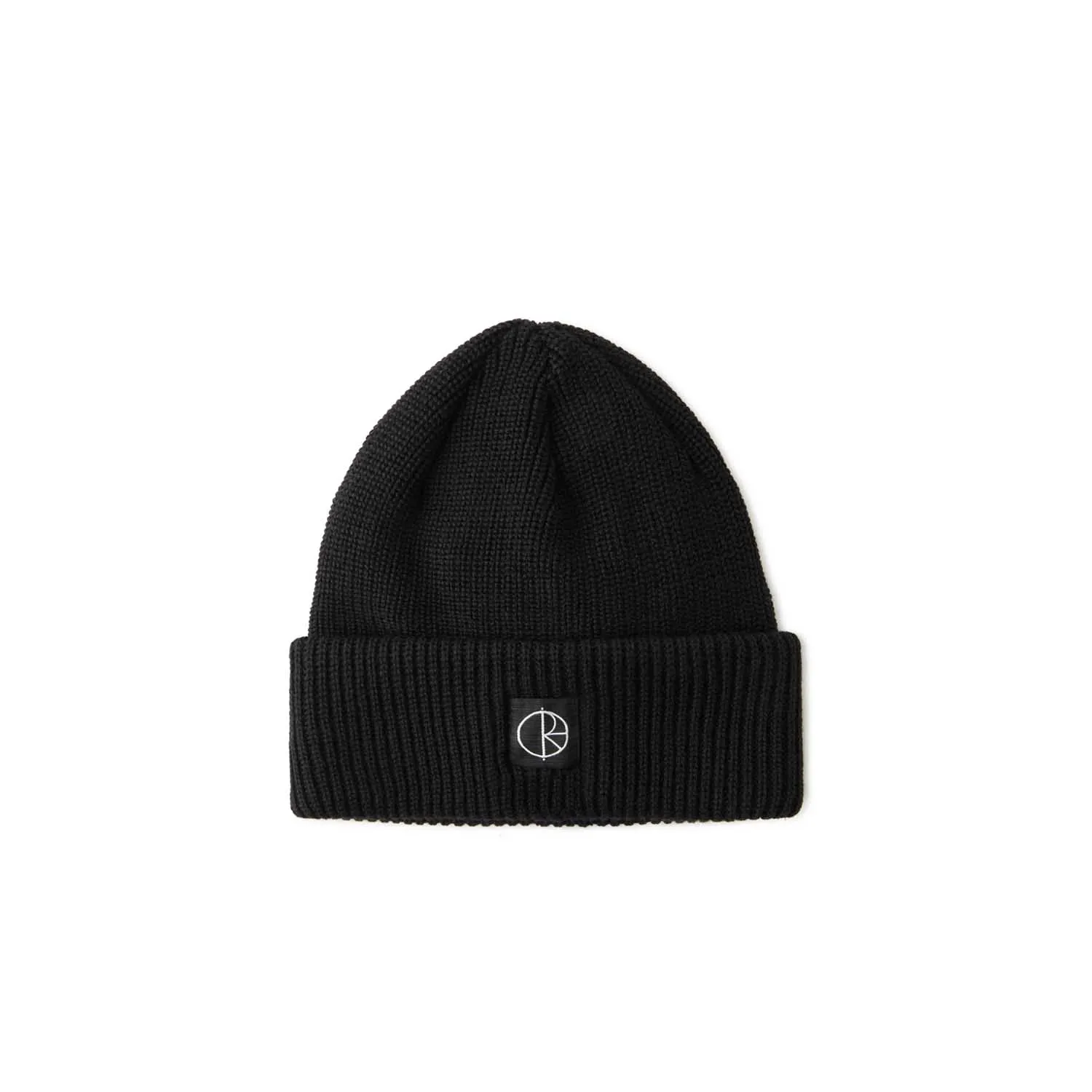 Polar DOUBLE FOLD MERINO BEANIE, Black 