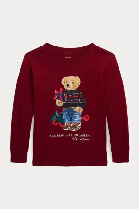 Polo Ralph Lauren Kids 2-4 Ya Unisex ocuk Polo Bear T-shirt