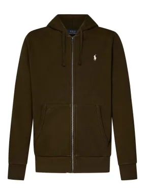 Polo Ralph Lauren Military Olive Cotton Zip-Up Hoodie