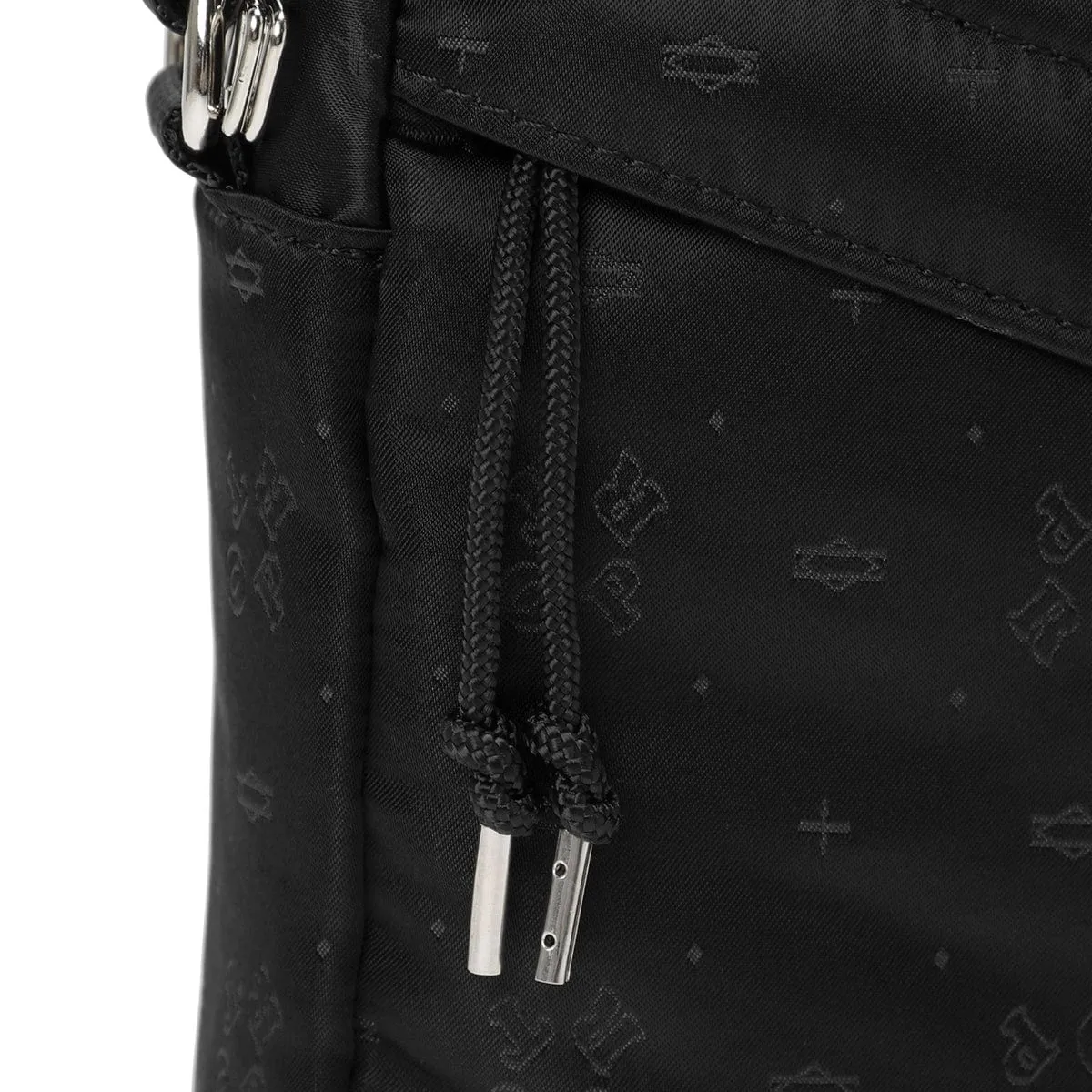 POTR MONOGRAM VERTICAL SHOULDER BAG BLACK | Bodega