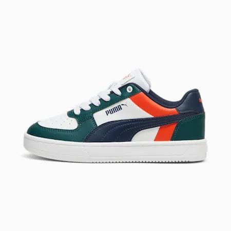 PUMA Caven 2.0 Block Sneakers - Youth 8-16 years | Dark Myrtle-Club Navy-PUMA White | PUMA SHOP ALL PUMA | PUMA 