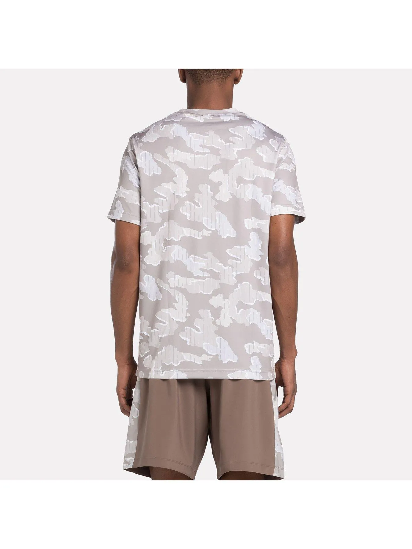 Reebok Mens Training Train Motion Camo Tech Tee - Multi