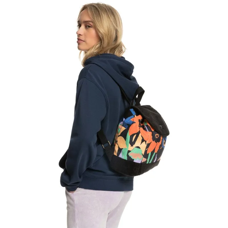 Roxy MANGO PASSION BACKPACK - ANTHRACITE FLOWER JAMMIN