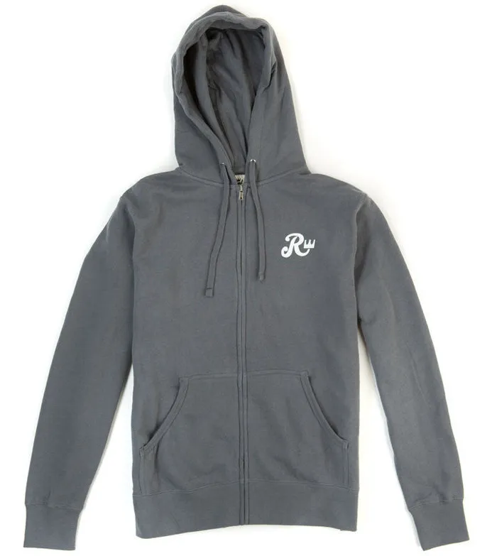 Royal Biker Zip Hoodie - Grey - Men's Sweatshirt