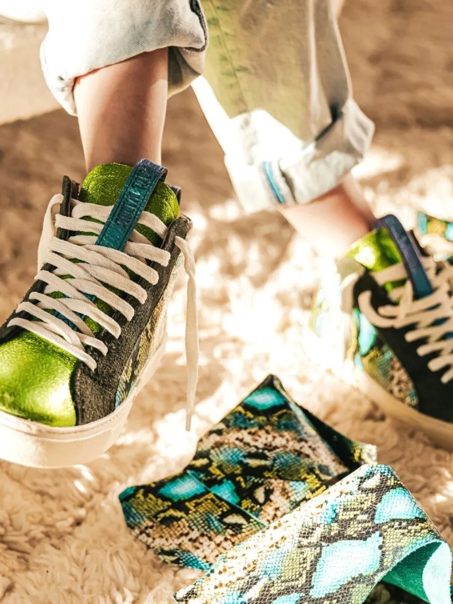 sneakers for women Multicoloured,Green - PM001 Dragon Chimera | PAUL MARIUS