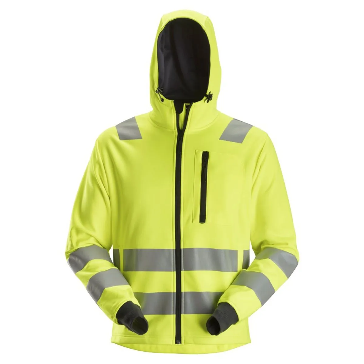 Snickers 8039 AllroundWork, High-Vis Hoodie Zipper, Class 2/3 - High Vis&