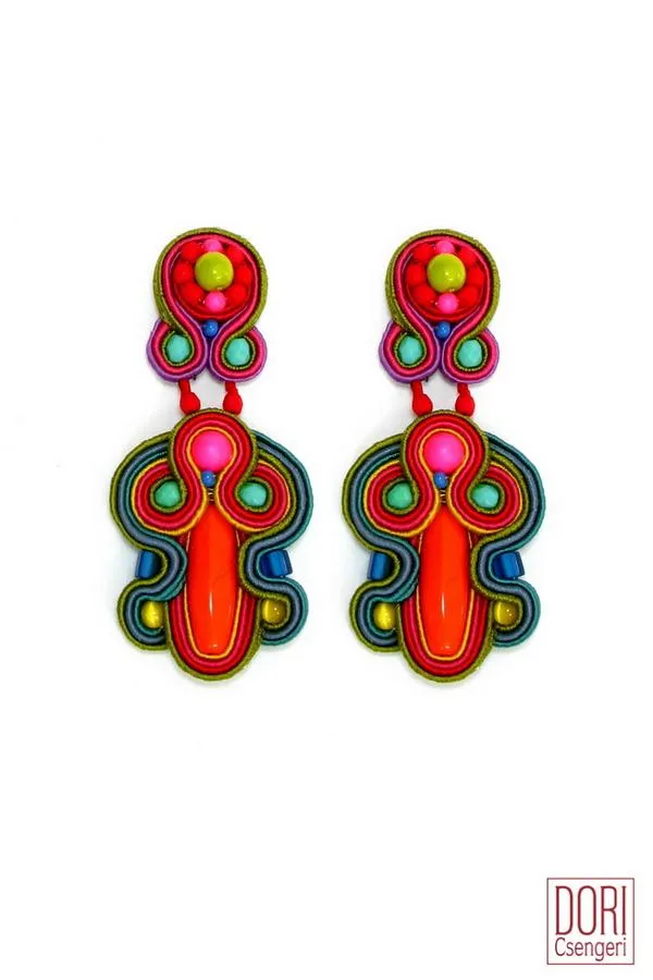 Tel Aviv Bold Colors Earrings