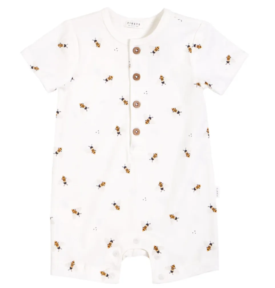 The Honey Bee Shorts Romper - BABY