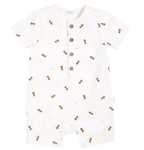 The Honey Bee Shorts Romper - BABY