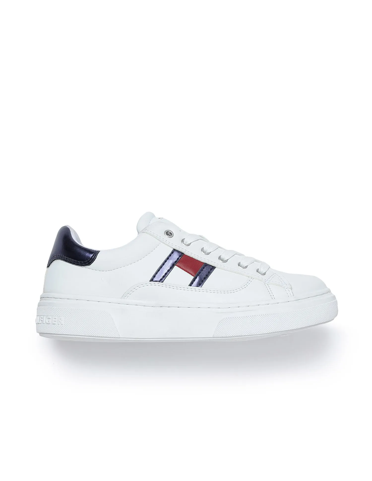 Tommy Hilfiger Kids Girls Flag Low Cut Lace-up Sneakers