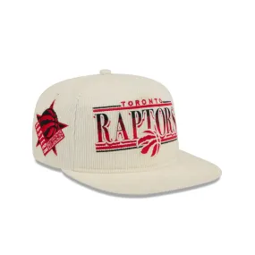 Toronto Raptors Throwback Corduroy Golfer Hat