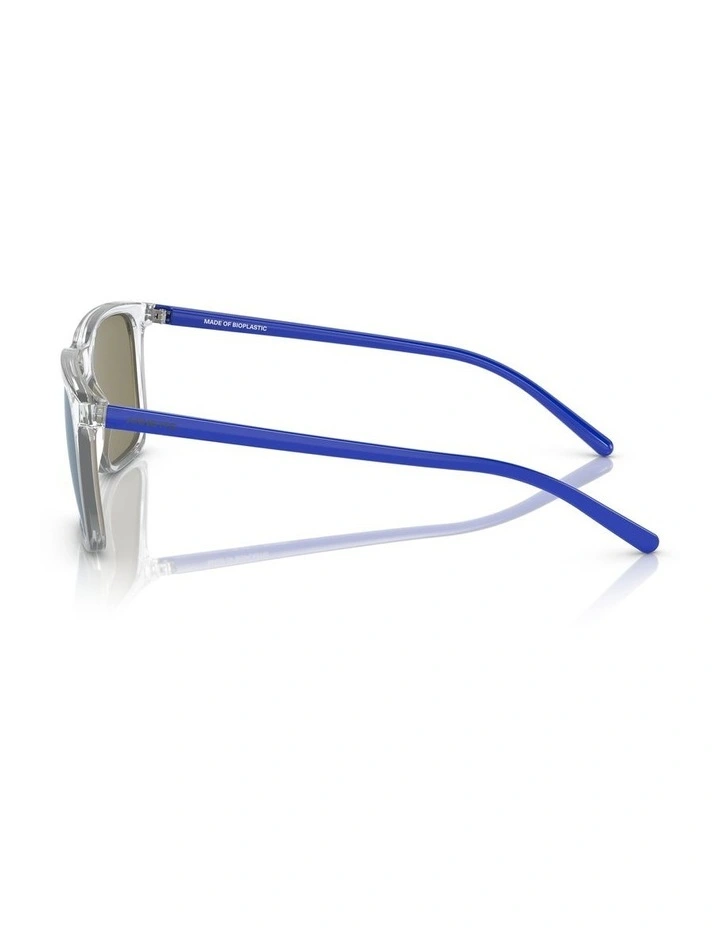 Trigon Polarised Sunglasses in Crystal