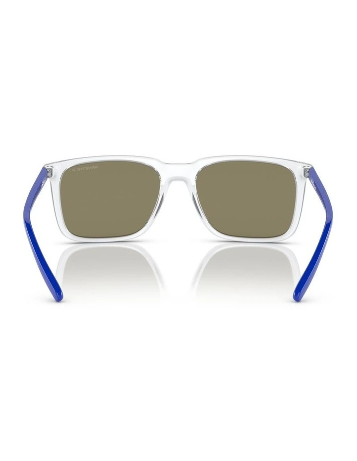 Trigon Polarised Sunglasses in Crystal