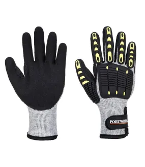 Unisex adult a729 impact resistant thermal cut resistant gloves xl grey/black Portwest