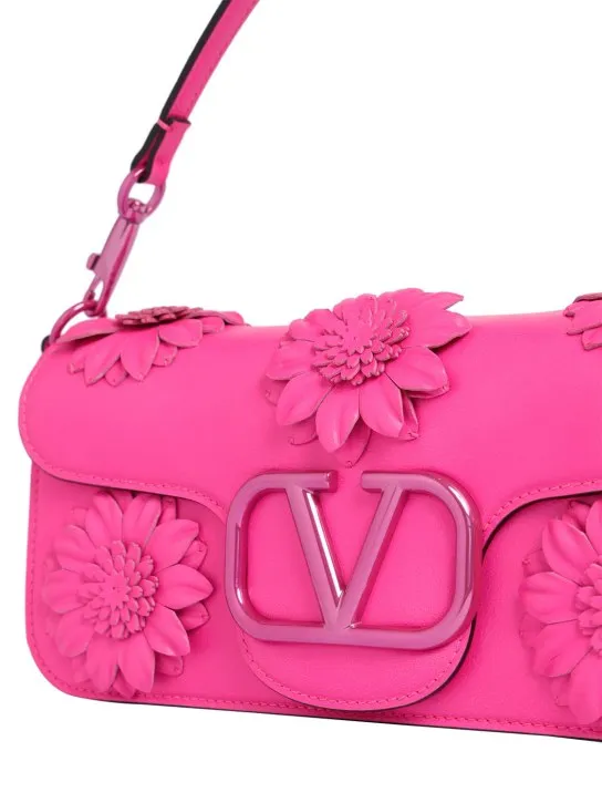 Valentino Garavani   Loco flower leather shoulder bag 