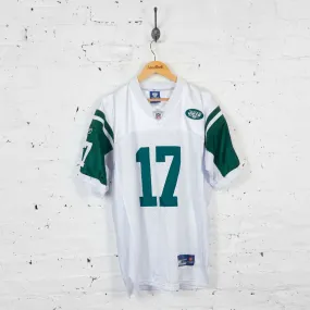 Vintage Reebok New York Jets NFL Burress Jersey - White - L