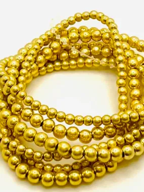 Vintange Gold 6 Row Bracelet