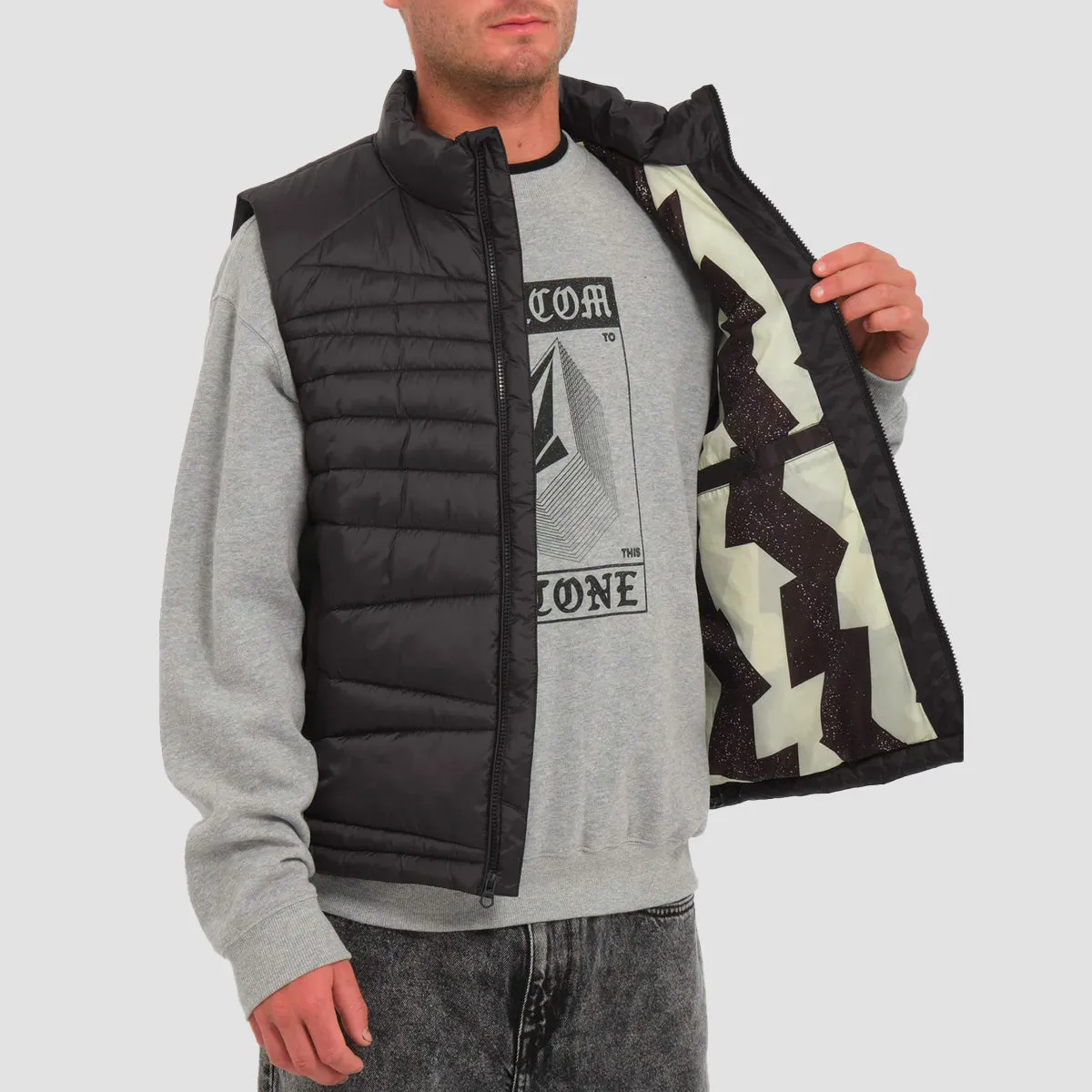 Volcom Earth Tripper Puff Vest Black