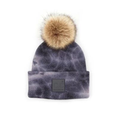 Women's C.C Tye-Dye Pom Beanie