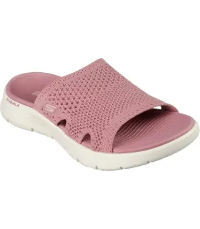 Womens/ladies go walk flex sandals mauve Skechers