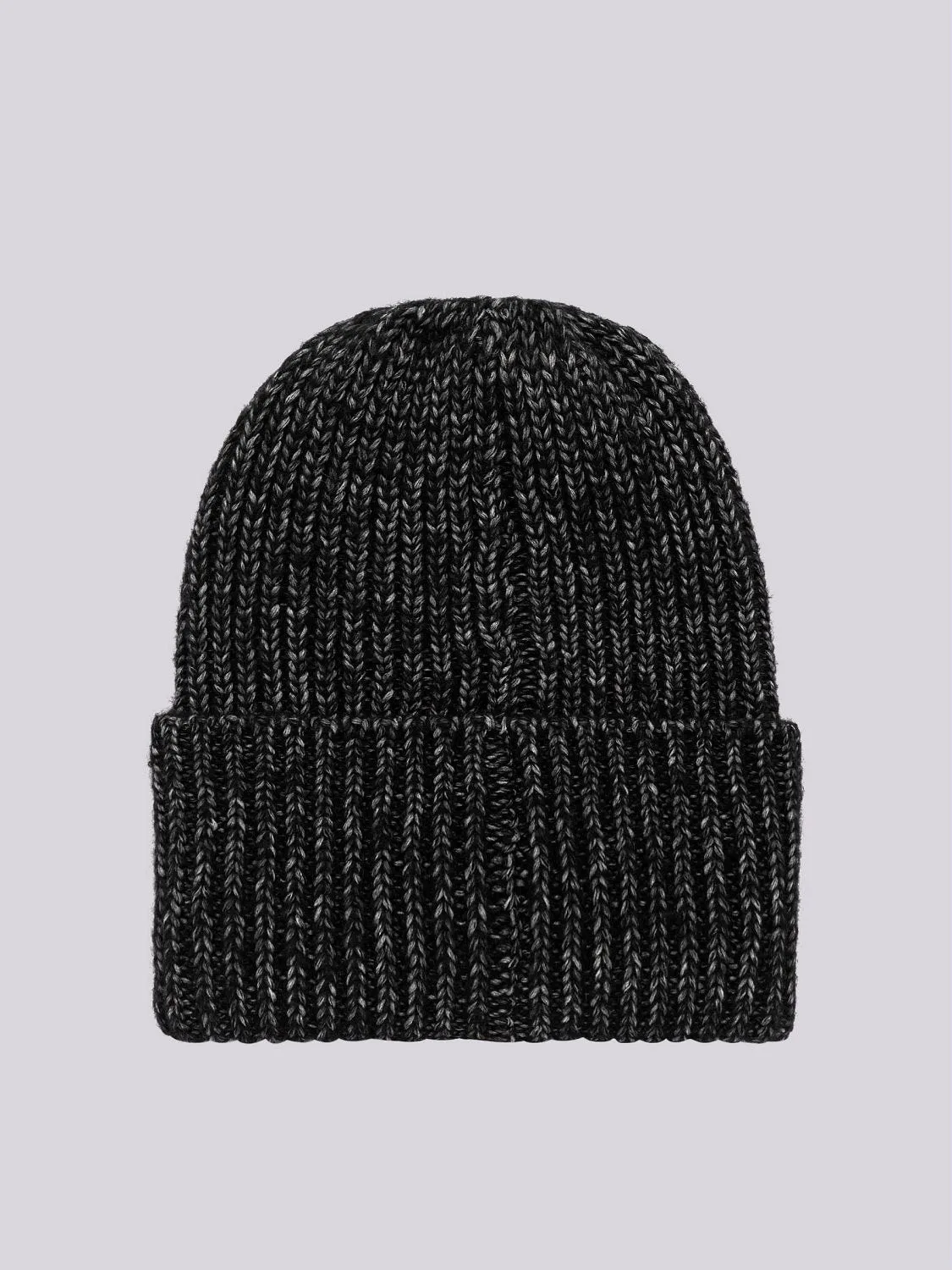 WOOL AND COTTON-BLEND BEANIE